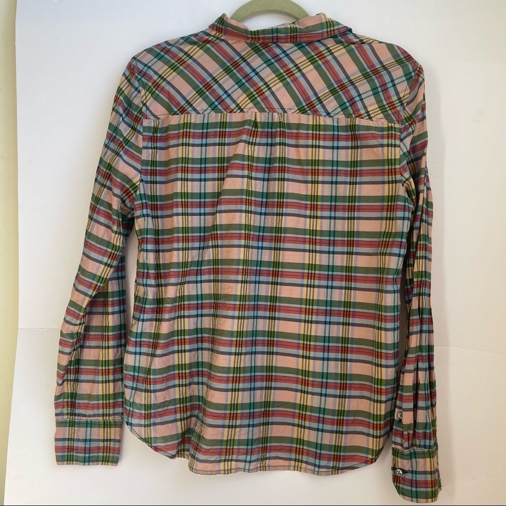 J. Crew Classic Fit Pullover Silk Cotton Shirt Size Medium - Picture 11 of 13